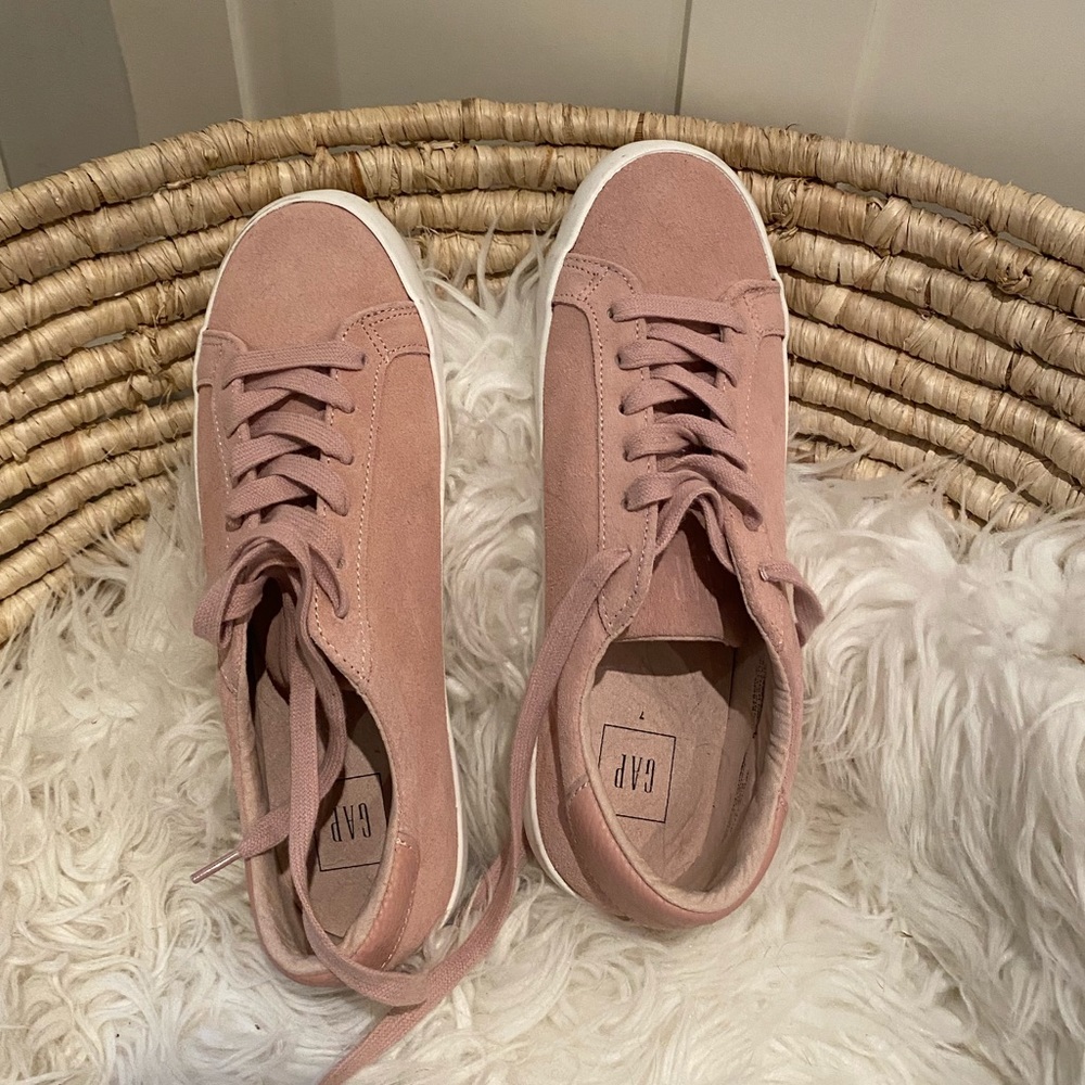 Pink Suede Sneakers